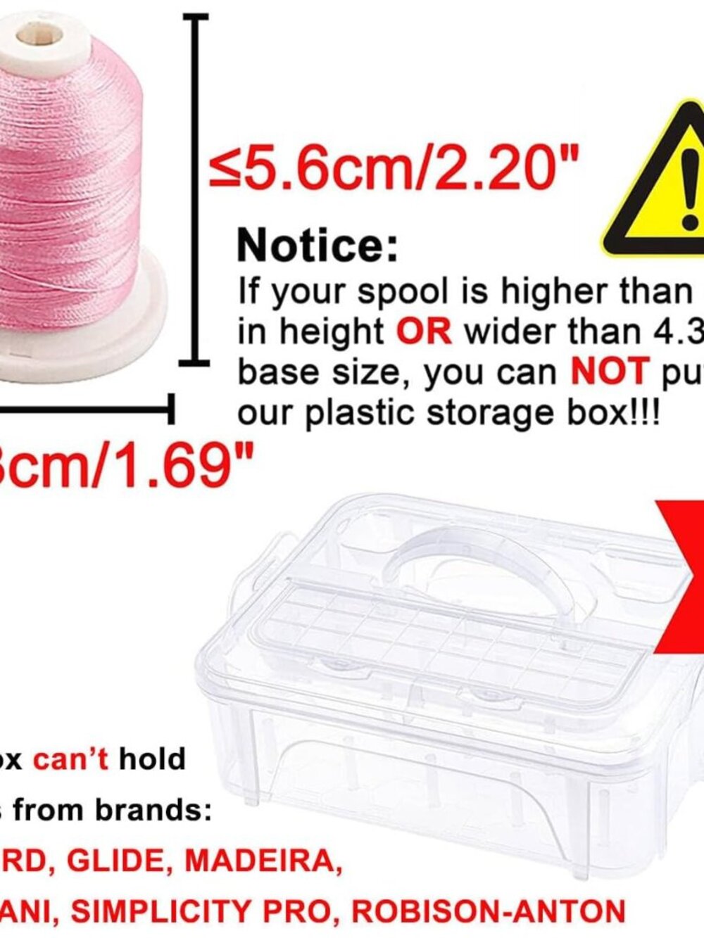 3 Layer Stackable Clear Storage Box Organizer - Picture 3 of 7